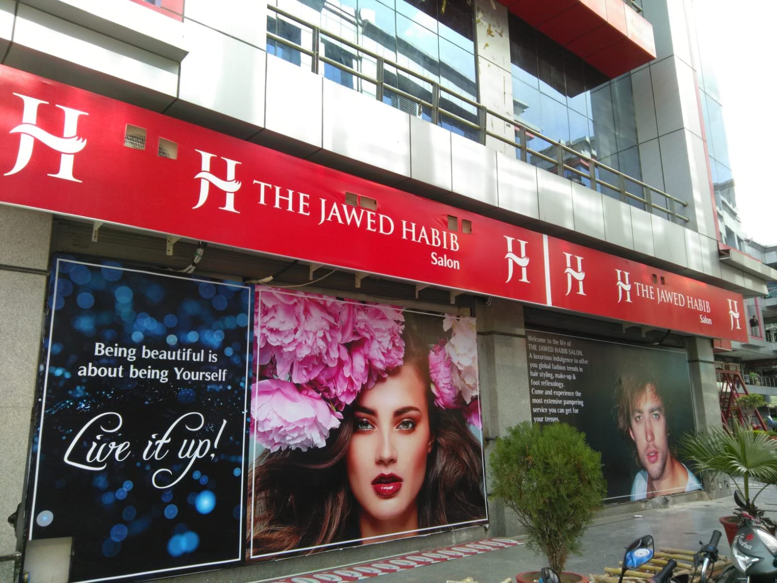 Javed Habib salon branding
