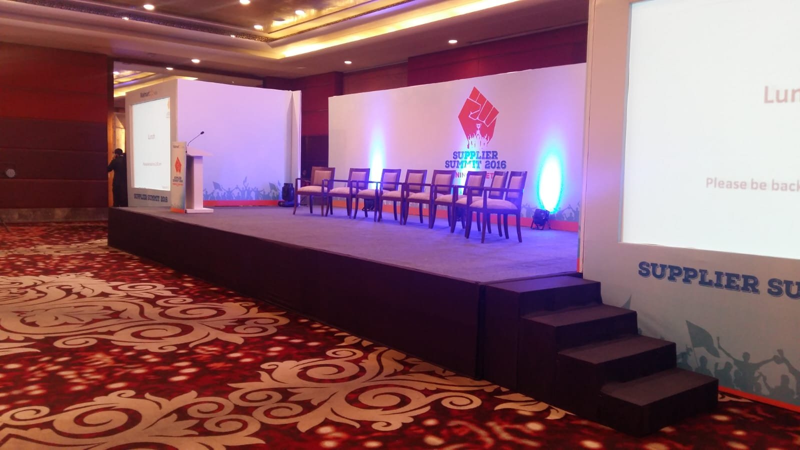 Walmart event venue Leela ambience