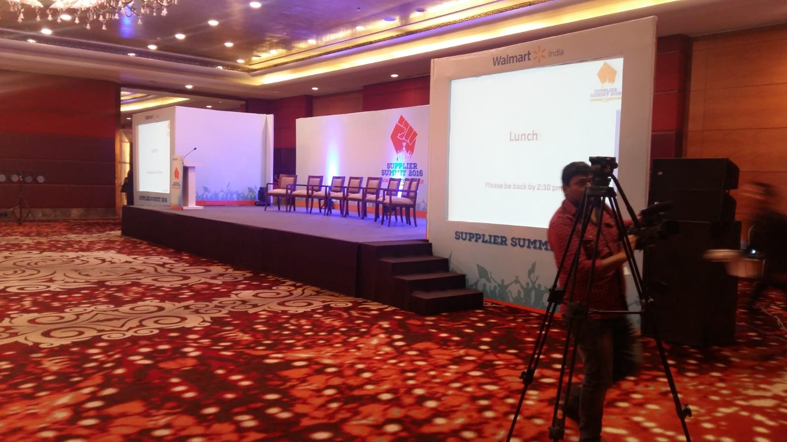 Walmart event venue Leela ambience