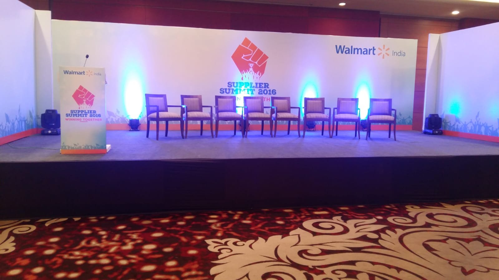 Walmart event venue Leela ambience