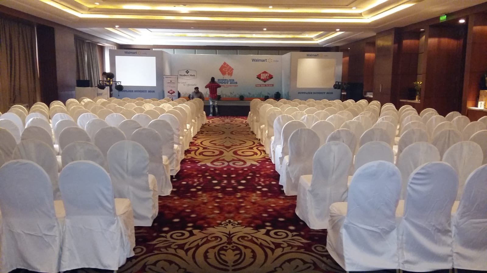 Walmart event venue Leela ambience