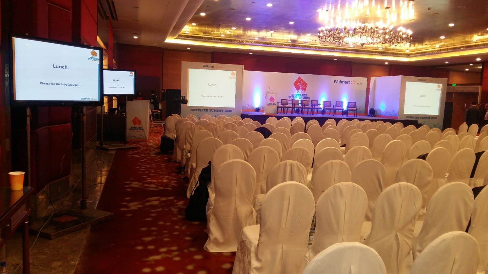 Walmart event venue Leela ambience