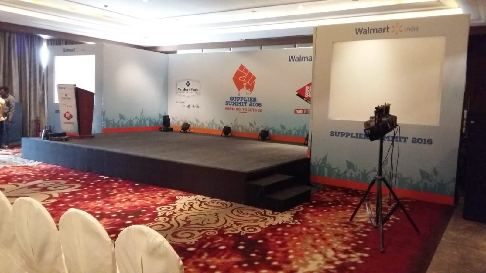 Walmart event venue Leela ambience