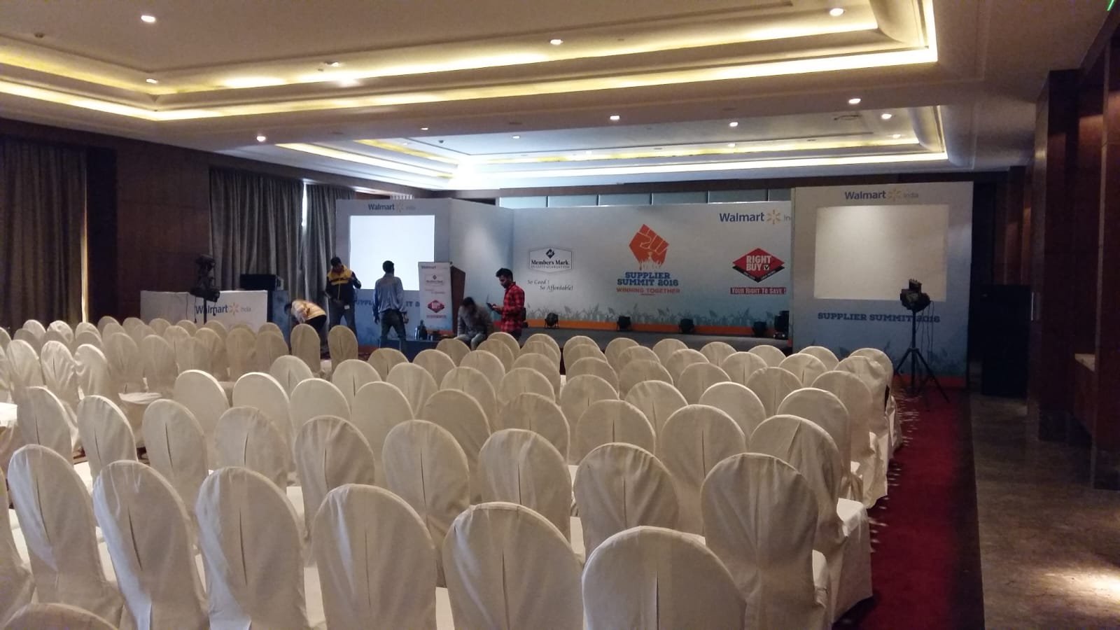 Walmart event venue Leela ambience