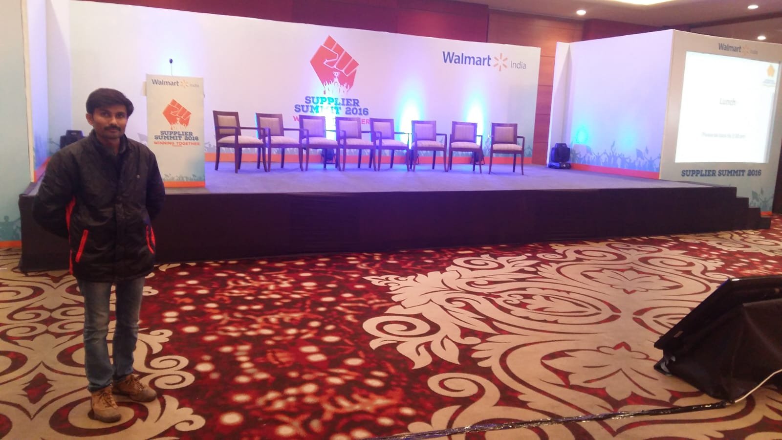 Walmart event venue Leela ambience